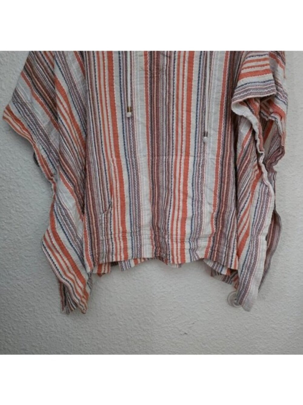 Sundance Beach Path Stripes Cover Up Hoodie Kimono Women's Size XL - Picture 3 of 8